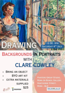 Drawing Backgrounds in Portraits with Clare Cowley