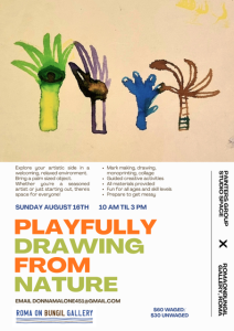 Playfully drawing From Nature Workshop
