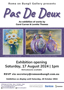 Pas De Deux exhibition flyer