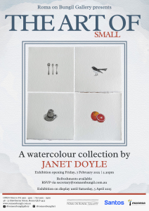 The Art of Small Exhibition Flyer
