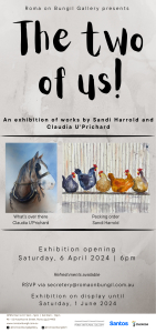 The two of us! exhibition flyer