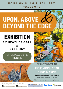 Upon, Above and Beyond the Edge Exhibition flyer